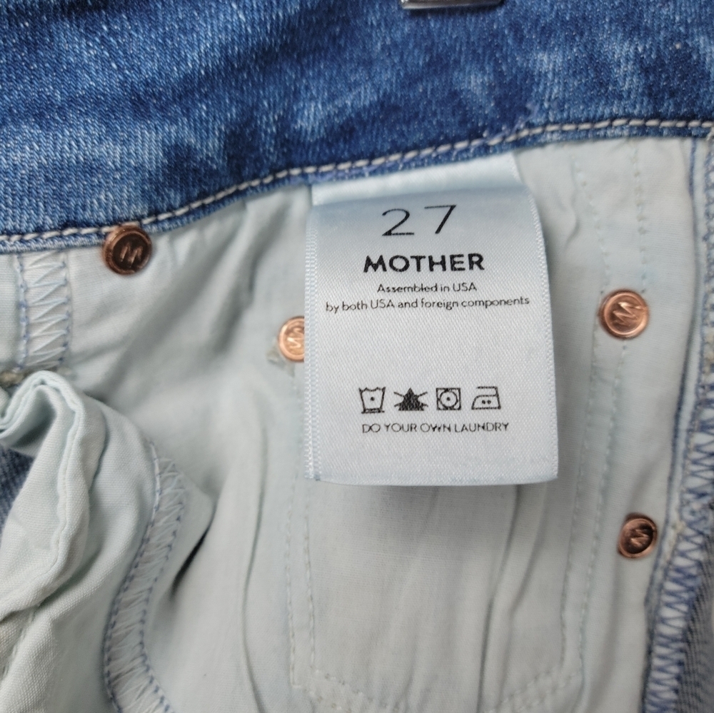Mother The High Waiste Looker Jeans Graffiti Girl Size 27 - Picture 5 of 11